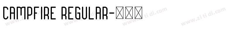Campfire Regular字体转换